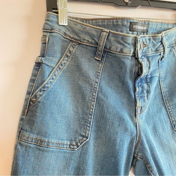 Classic Blue Straight Leg Jeans with Relaxed Fit - Picture 2 of 5